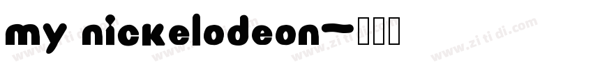 my nickelodeon字体转换
